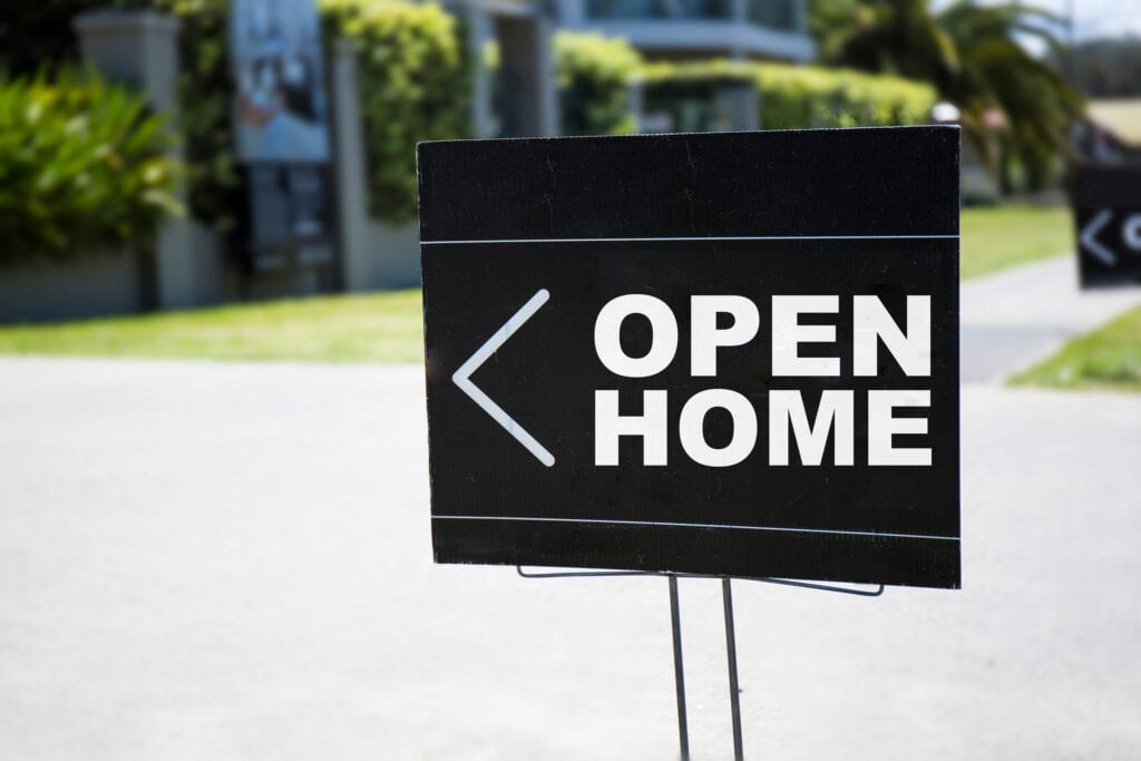 Open Home Sign